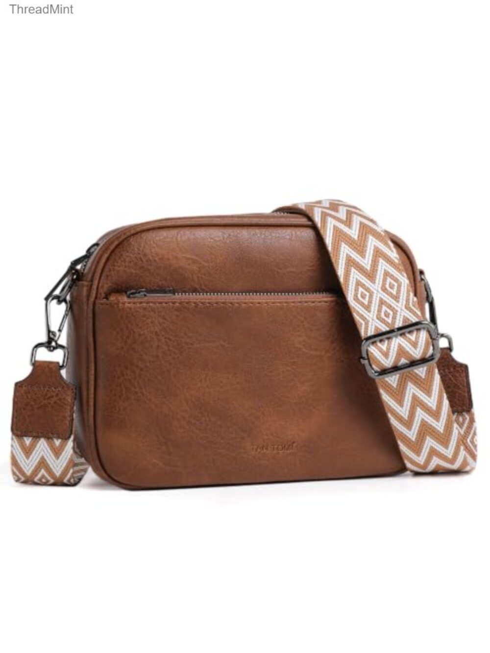 Small Vegan Leather Crossbody Purse with Adjustable Strap, Women's Travel